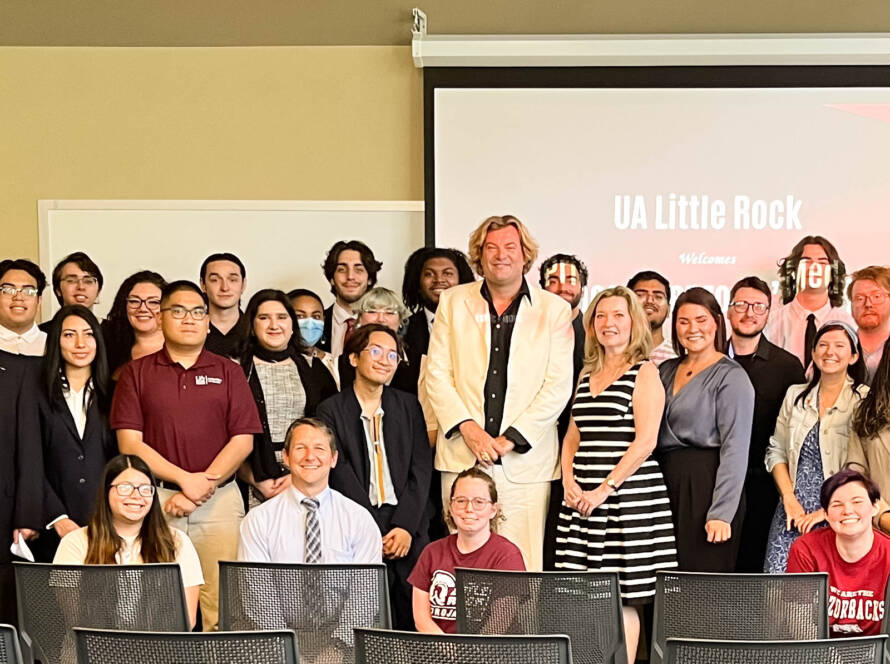 Web Development majors at UALR with Prince Lorenzo De Medici